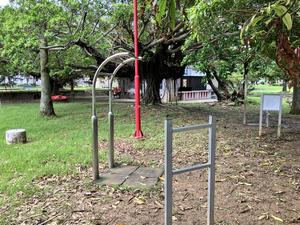 与儀公園のぶら下がり - 内田工業 スタンダードフィットネス (写真は問い合わせフォームでいただいたもの。2026.09.06)